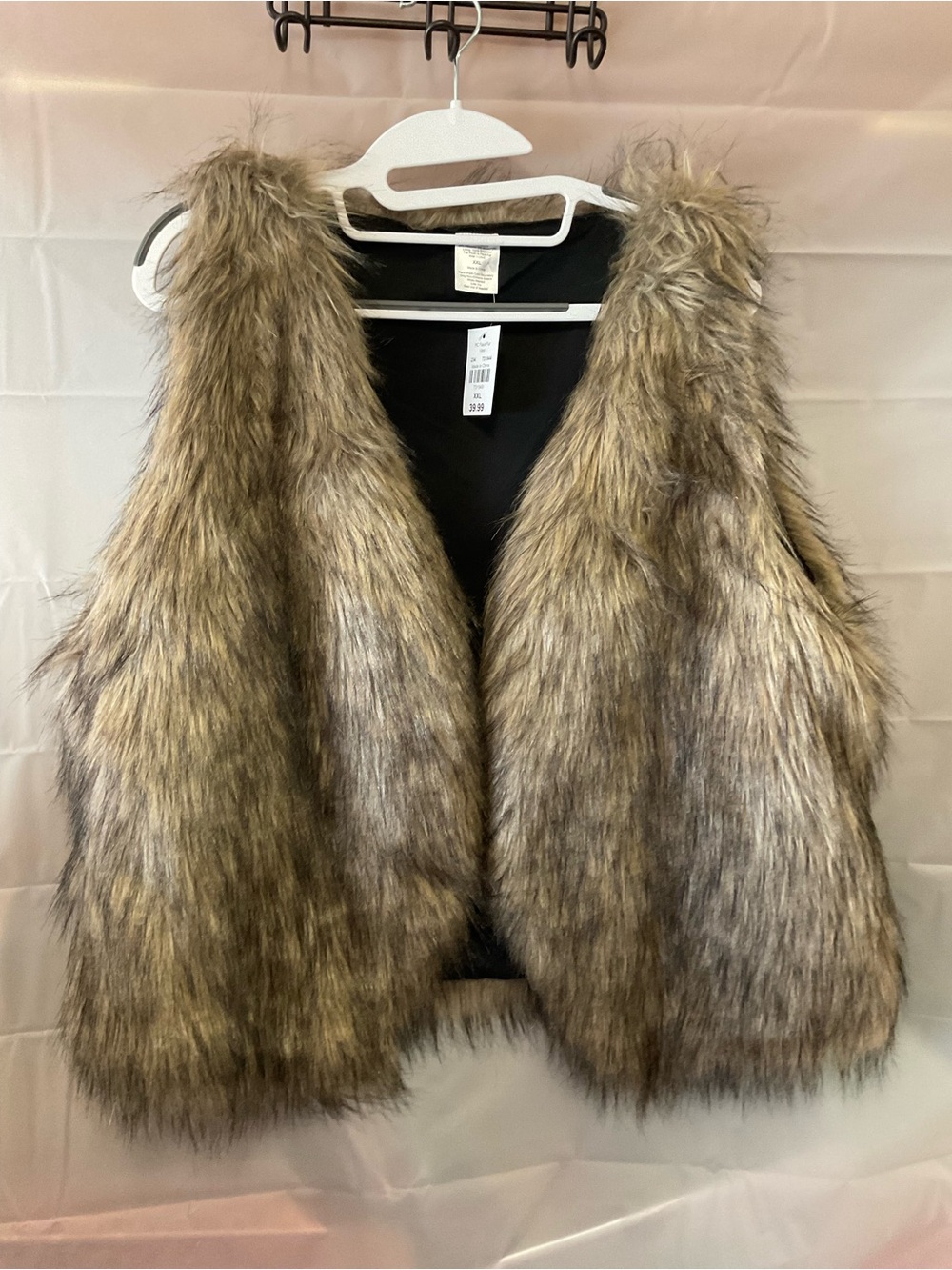 Faux Fur Brown Vest - Cozy Layering Vest